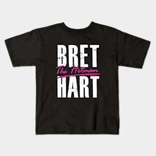 Bret Hart Black Kids T-Shirt